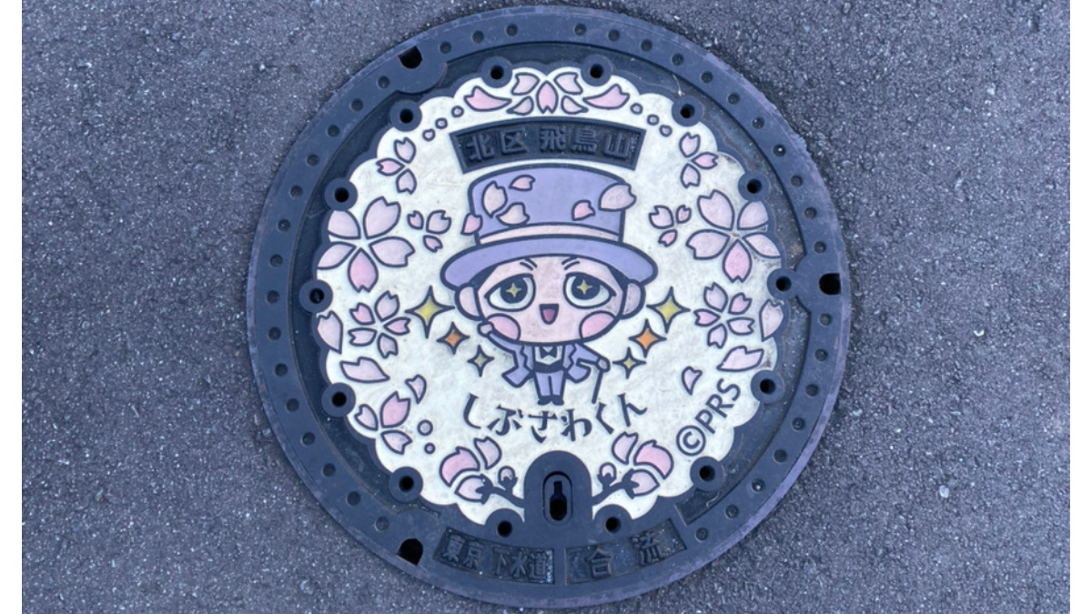 しぶさわくんデザインマンホール
